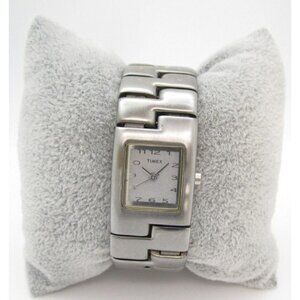 Women Timex Quartz WR Analog 22mm Dial Causal Tank Style Watch (G261)